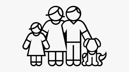 Контуры семьи для рисования