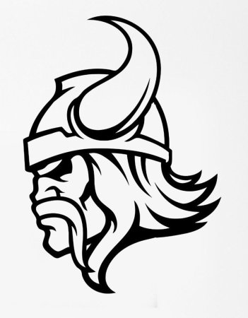 Трафарет для травления Викинг