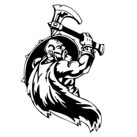 Викинги трафарет для выжигания