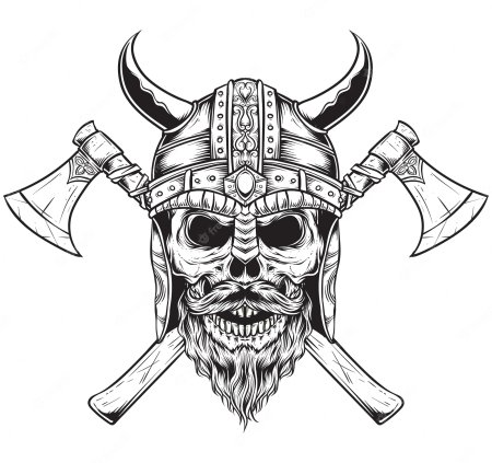 Тату топоров викингов