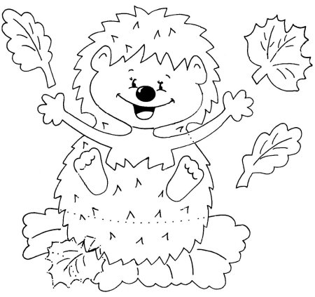 Рисунки для 5 лет с листочками