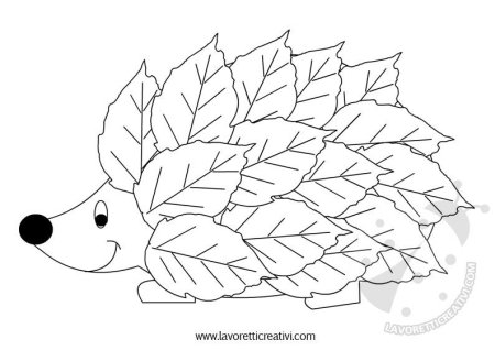 Осенний пейзаж раскраска