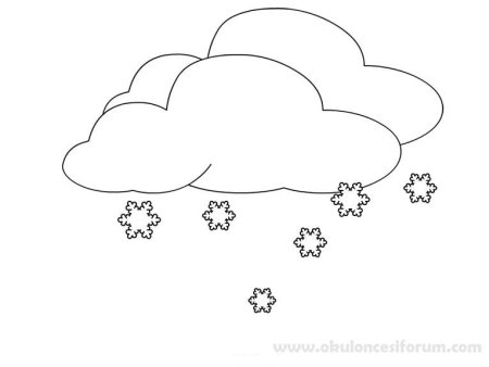 Снежинка контур