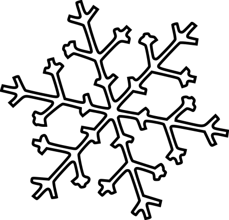 Зимний пейзаж силуэт