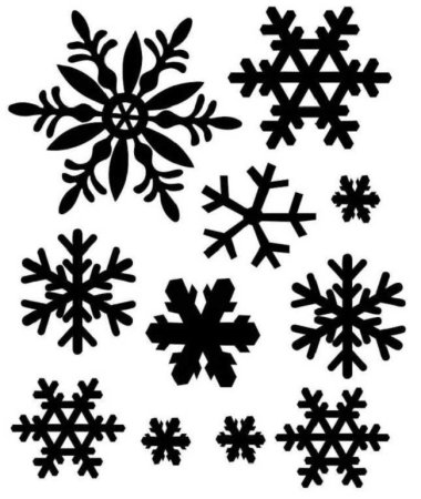 Снежинка раскраска