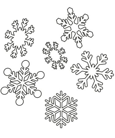 Стилизованные снежинки