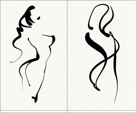 Силуэт женского тела