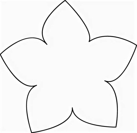 Цветы трафарет для вырезания