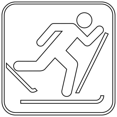 Трафарет спортивных видов спорта