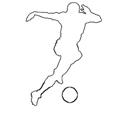 Трафареты спортсменов для вырезания