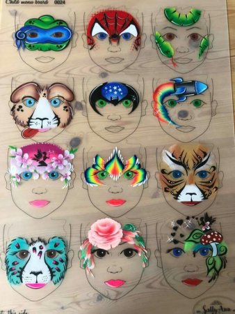 Разрисовать маску для лица