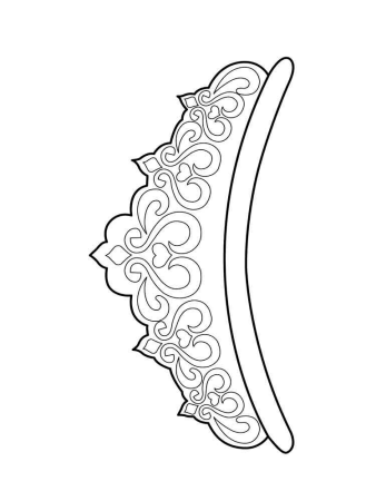 Кокошник трафарет