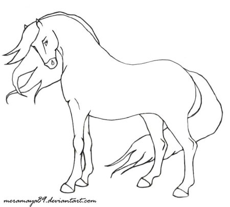 Лошадка шаблон