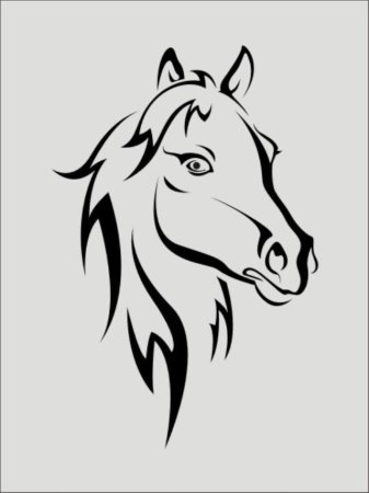 Лошадь эскиз