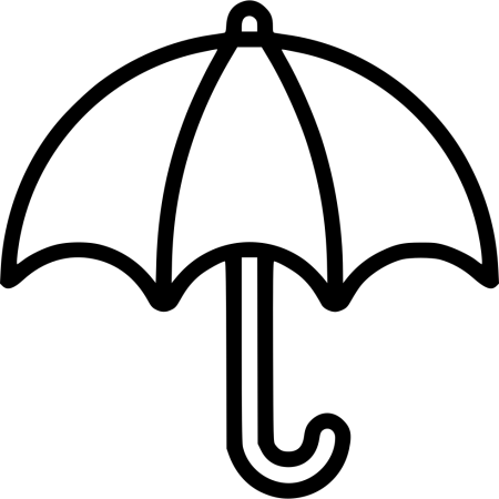 Зонт раскраска