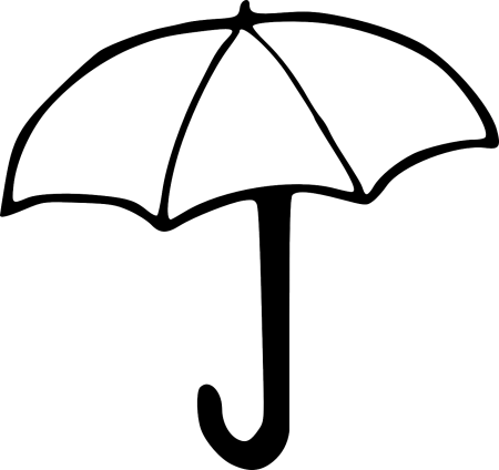 Раскраска зонтик