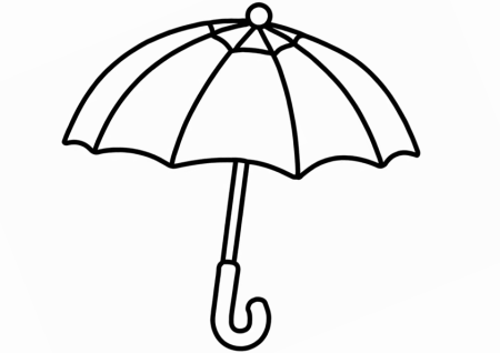 Зонт раскраска для детей