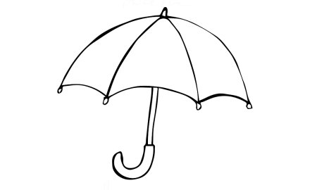 Раскраска зонтик