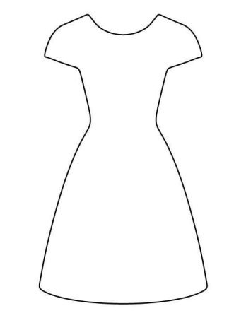 Раскраска платье