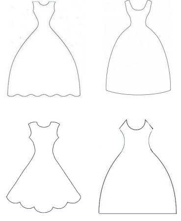 Платье из бумаги поделка для детей (56 фото)