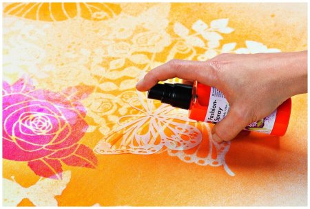 Трафаретная роспись ткани