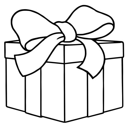 Новогодние подарки раскраска