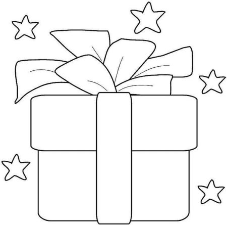 Подарок раскраска для детей