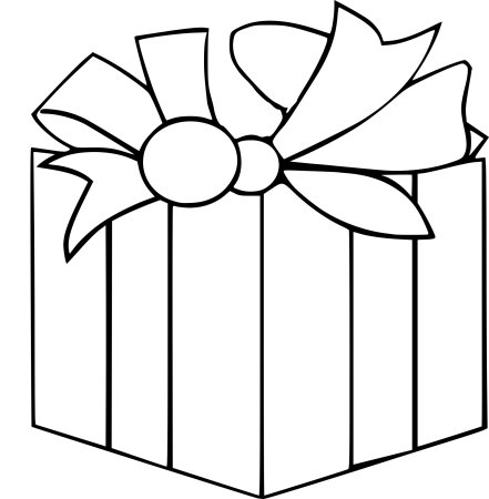 Подарочная коробка схематично