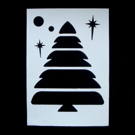 Трафареты для снега на окна