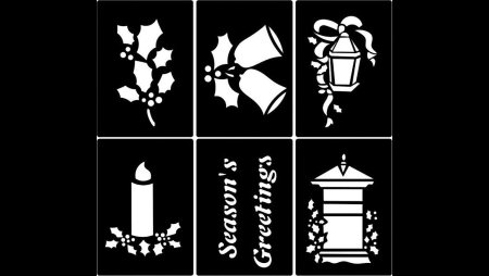 Трафареты для украшения окна спреем