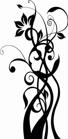 Растительные трафареты для декора