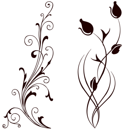 Красивый вертикальный орнамент