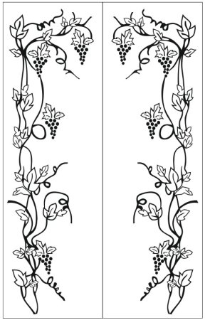 Трафареты рисунков на стену