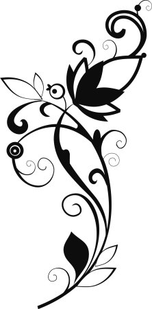 Растительные трафареты для декора