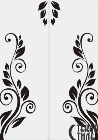 Трафареты цветов на стену