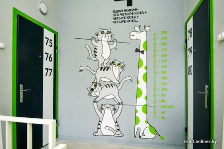 Наклейки на стену в подъезде