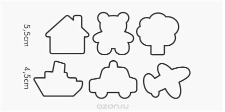 Раскраски новогодние печеньки