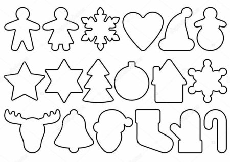 Трафареты для формочек для печенья