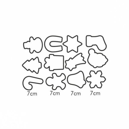 Печенья новогодние эскизы