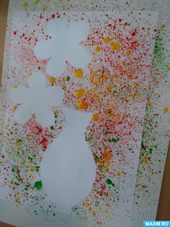 Набрызг техника рисования