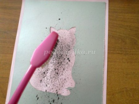 Трафареты для рисования зубной щеткой