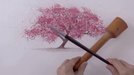 Техника рисования зубной щеткой