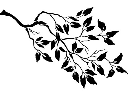 Трафарет ветка