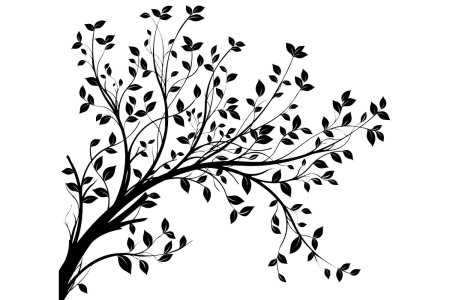 Трафарет ветки дерева