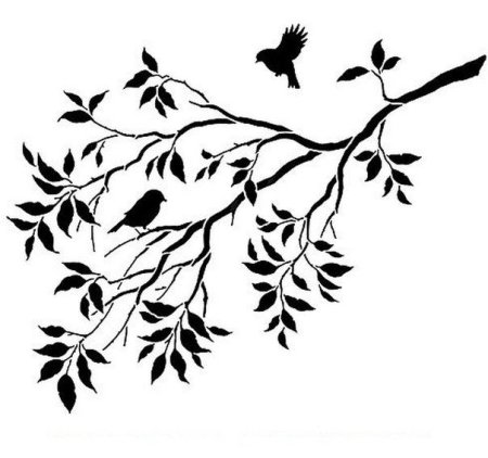 Ветка дерева раскраска для детей