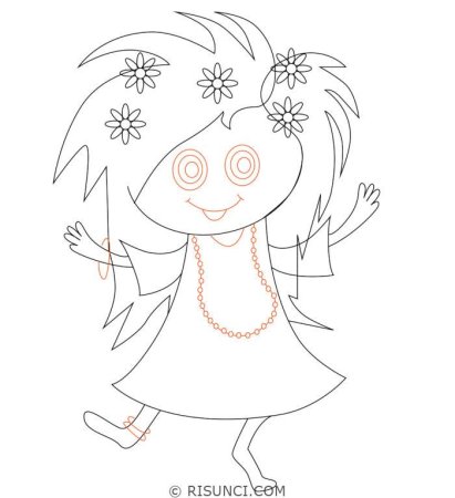 Кикимора Болотная рисунок легкий