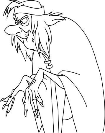 Кикимора рисунок раскраска