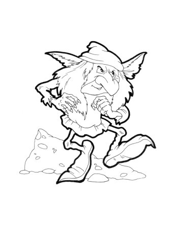 Кикимора раскраска