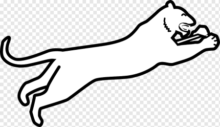 Пантера раскраска контур