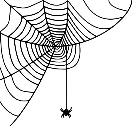 Паутина раскраска